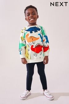 Rainbow Dinosaur Long Sleeve 100% Cotton Top and Leggings Set (3mths-7yrs) (650004) | $21 - $27