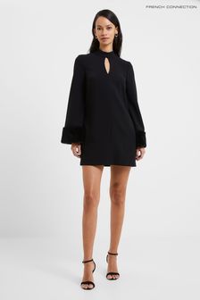 French Connection Whisper Black Dress (650087) | ₪ 478