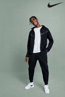 Nike Black Tech Fleece Zip Through Hoodie (650264) | 49,780 Ft