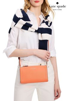 kate spade new york Small Orange Knott Pebbled Leather Cross-Body Bag (650542) | HK$2,571