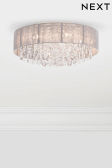 Grey Palazzo Large 5 Light Flush Ceiling Light (650953) | €185