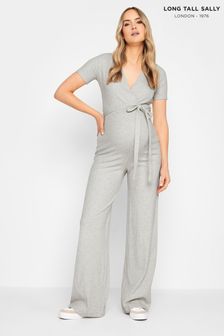 Long Tall Sally Grey Maternity Ribbed Jumpsuit (651178) | 2,289 UAH