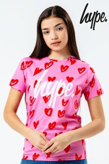 Hype. Heart Print T-Shirt
