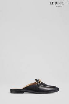 LK Bennett Evelyn Leather Backless Loafers (651332) | €343