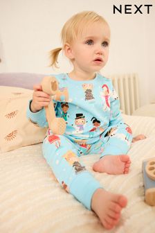 Blau, mit Figur - Weihnachtliche Pyjamas (9 Monate bis 12 Jahre) (651755) | 11 € - 17 €