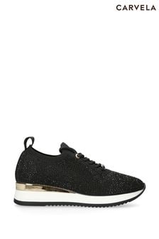 Carvela Janeiro Black Lace Jewel Trainers (652201) | €118