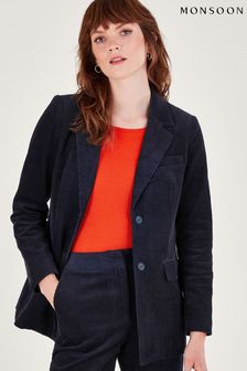 Monsoon Blue Cord Blazer Suit Jacket (652490) | €57