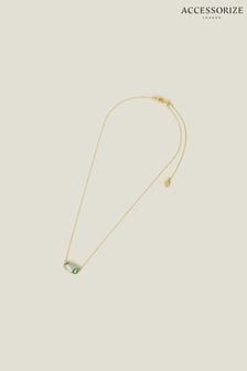 Accessorize 14ct Gold Tone Plated Abalone Necklace (652507) | €35