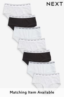Black/White/Grey 7 Pack Hipster Briefs (2-16yrs) (652519) | CA$31 - CA$41