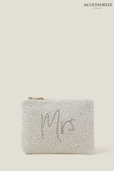 Accessorize Natural "Mrs" Bridal Pouch (652530) | €20