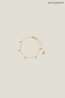Accessorize 14ct Gold Kristall-Station-Armband (652666) | 25 €