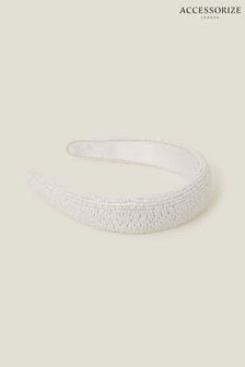 Accessorize White Beaded Headband (652775) | €32