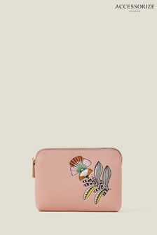 Accessorize Pink Embroidered Floral Coin Purse (653218) | €19