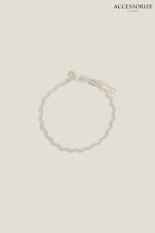 Accessorize Sterling Silver Plated Wiggle Chain Bracelet (653267) | MYR 84