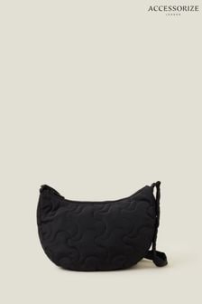 Accessorize Black Large Quilted Cross-Body Bag (653353) | KRW59,800