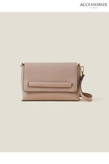 Розовая сумка с длинным ремешком и запахом Accessorize (653592) | €19