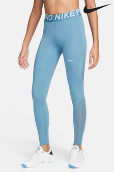 Blau - Nike Pro Leggings mit breitem Bund (653745) | 78 €