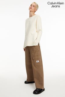 Rjave vsestranske tkane hlače Calvin Klein Jeans Cargo (653765) | €62