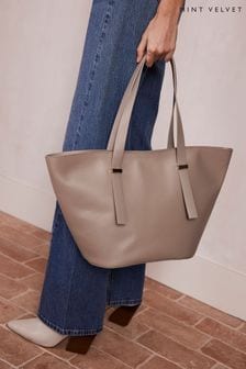 Mint Velvet Nude Leather Tote Bag (654703) | 737 QAR