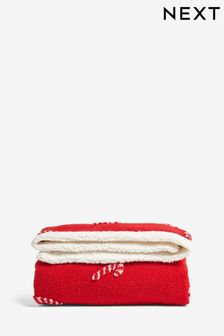 Red Christmas Candy Cane Throw (654944) | $60 - $82