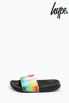 כפכפים לילדים עם הדפס התזה מטפטף בירוק של Hype.