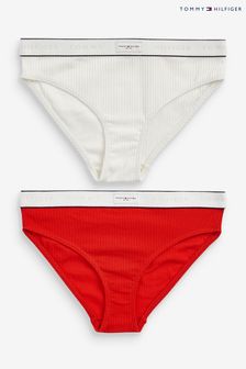 Tommy Hilfiger Red Established Bikini Briefs 2 Pack (655337) | €9
