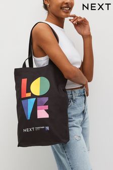 Schwarz - Love Bag For Life Tasche (656367) | 9 €