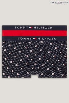 Tommy Hilfiger Red Orignal Red Print Trunks 2 Pack (656606) | 12,160 Ft