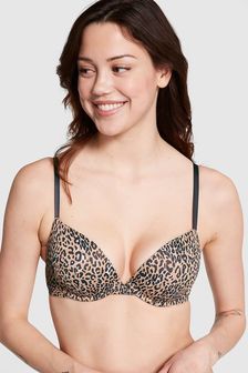 Victoria's Secret PINK Leopard Brown Super Push Up Bra (656746) | €34