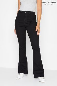 Long Tall Sally Black Denim Flared Jeans (656755) | $86