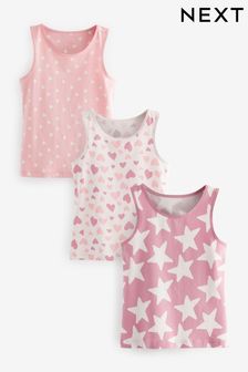 Pink Stampy Vests 3 Pack (1.5-16yrs) (656825) | €11 - €17