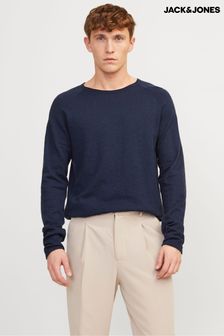 Blau - JACK & JONES Leichter Pullover aus Leinen Blend​​​​​​​ (656972) | 53 €