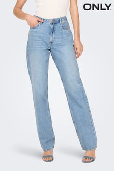 ONLY High Waisted Straight Leg Jeans