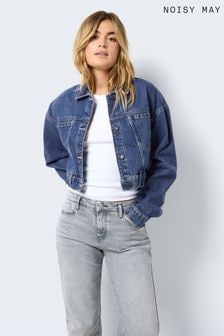 NOISY MAY Blue Relaxed Fit 100% Cotton Denim Jacket (657077) | $75