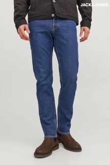 Темно-синий - зауженные джинсы классического кроя Jack & Jones Mike (657182) | €50