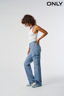 ONLY Utility Cargo Straight Leg Jeans