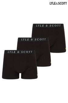 Lyle & Scott Black Underwear Trunks 3 Pack (657420) | AED189
