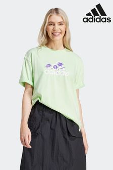 adidas Green Sportswear Flower Pack Badge Of Sport T-Shirt (657713) | ₪ 116