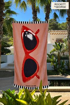 Rockett St George Pink Glasses Velour Beach Towel (657714) | €32