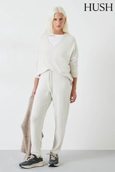 Hush White Chrome Elle Supersoft Trousers (657880) | $69