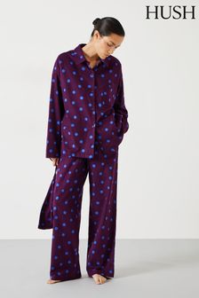 Hush Purple Sadie Cotton Flannel Pyjamas (657903) | 341 QAR