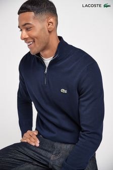 Lacoste 100% Cotton Quarter Zip Jumper (658451) | $223