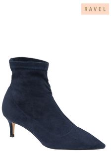 Ravel Blue Imi Suede Sock Ankle Boots (658514) | AED360