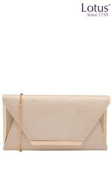 Lotus Natural Clutch Bag with Chain (658520) | OMR31