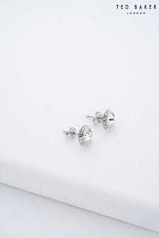 Ted Baker Silver Tone SOLETIA: Solitaire Sparkle Crystal Stud Earrings (659047) | LEI 209