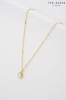 Ted Baker Gold Tone SOLTELL: Solitaire Sparkle Crystal Pendant Necklace (659149) | HK$360