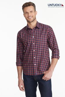UNTUCKit Blue/Red Wrinkle-Free Slim Fit Cheny Shirt (659206) | €91