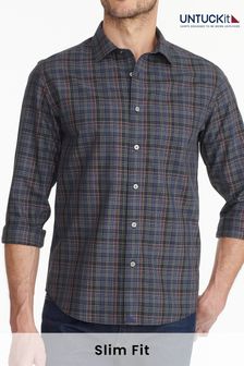 UNTUCKit Blue Wrinkle-Free Slim Fit Cordero Shirt (659352) | BGN 258