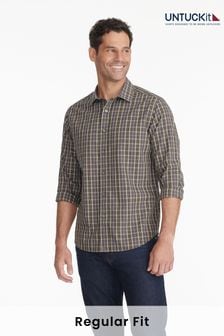 אפור - Untuckit Wrinkle-free Regular Fit Robertson Shirt (659403) | ‏402 ‏₪