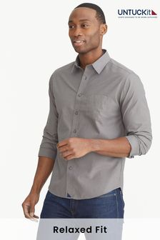 UNTUCKit Grey Dark Wrinkle-Free Slim Fit Sangiovese Shirt (659424) | €113